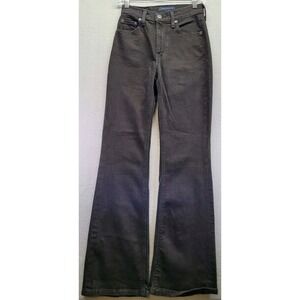 NWOT Aeropostale High Rise Flare Jeans Stretch‎ Black Womens Size 2 Minimalist